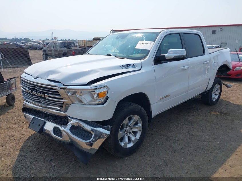 Vin: 1c6srfjt8rn223811, lot: 46175466, ram 1500 laramie  4x4 5'7 box 20242