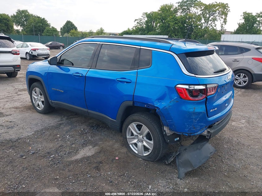 Vin: 3c4njdbb9nt108085, lot: 46175508, jeep compass latitude 4x4 20223