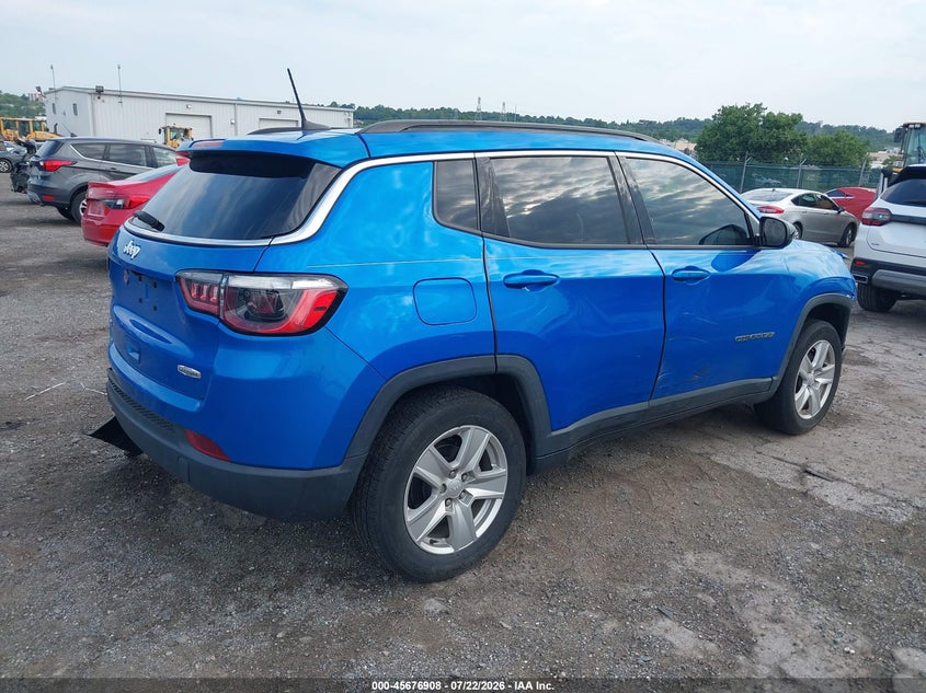 Vin: 3c4njdbb9nt108085, lot: 46175508, jeep compass latitude 4x4 20224