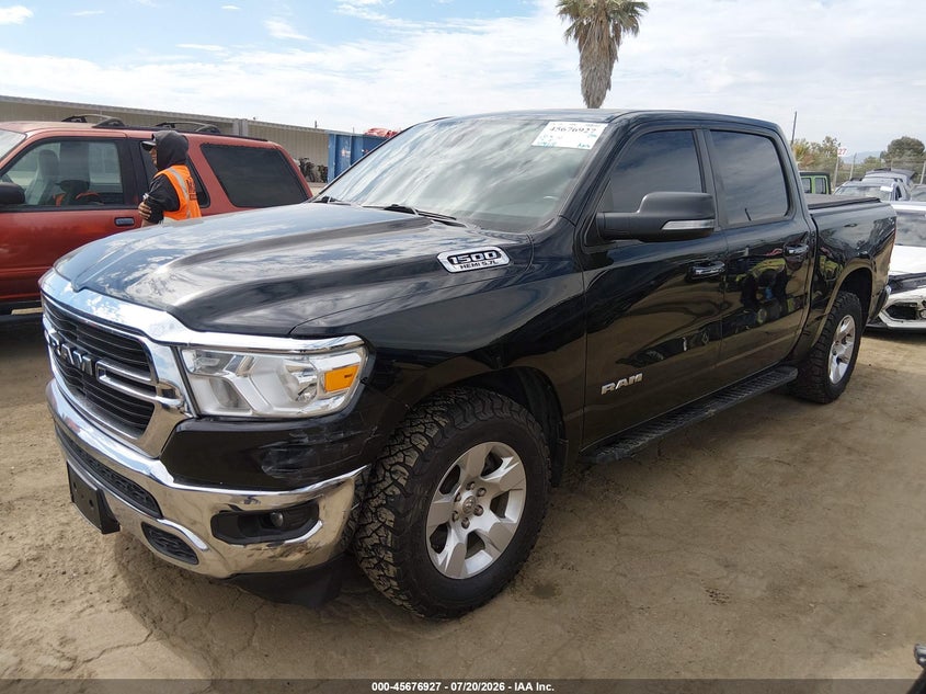 Vin: 1c6srfft2ln370044, lot: 46175528, ram 1500 big horn  4x4 5'7 box 20202