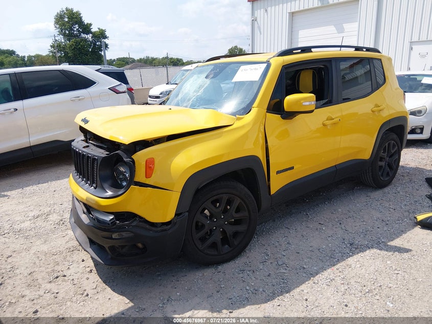 2018 Jeep Renegade, Удар спереди, IAAI, VIN ZACCJABB8JPJ71537 — фото 2