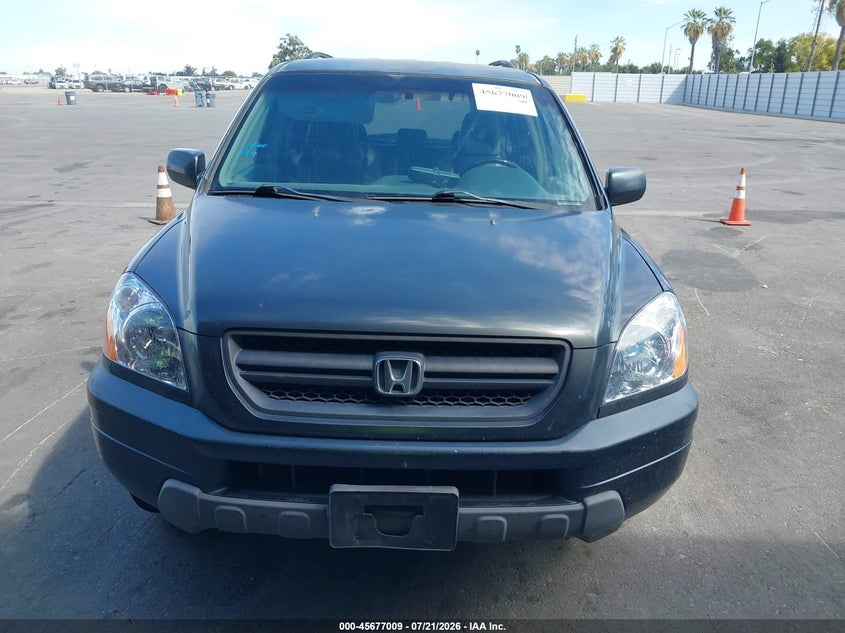 2003 Honda Pilot Ex-L VIN: 2HKYF18673H529324 Lot: 45677009