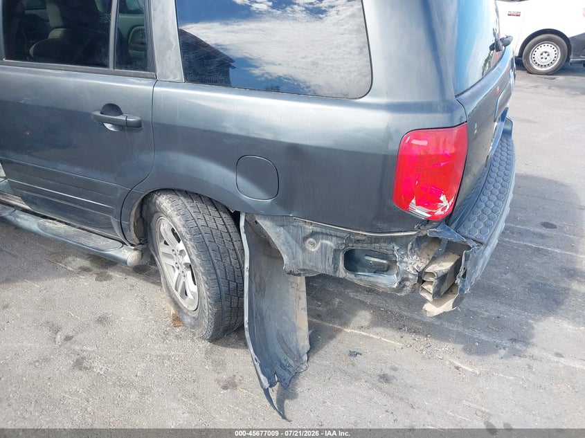 2003 Honda Pilot Ex-L VIN: 2HKYF18673H529324 Lot: 45677009