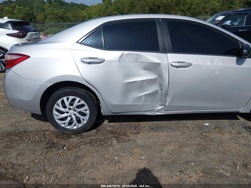 2019 Toyota Corolla Le VIN: 5YFBURHE4KP885006 Lot: 45677010