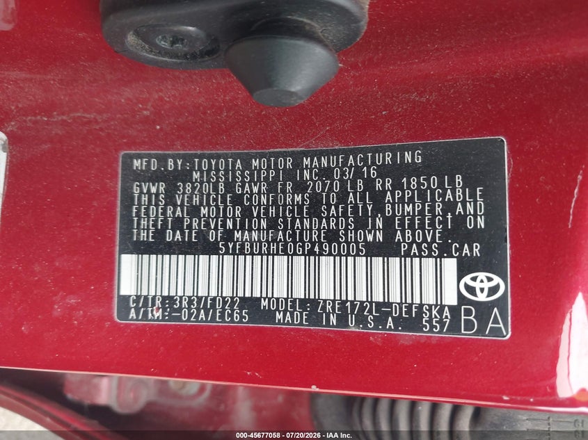 TOYOTA COROLLA - zdjęcie 9