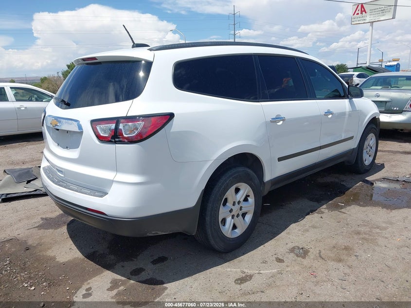 Vin: 1gnkrfedxhj137148, lot: 46175660, chevrolet traverse ls 20174