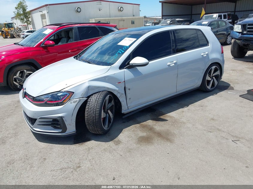 Vin: 3vw547au4jm290808, lot: 46175703, volkswagen golf gti 2.0t autobahn/2.0t s/2.0t se 20182