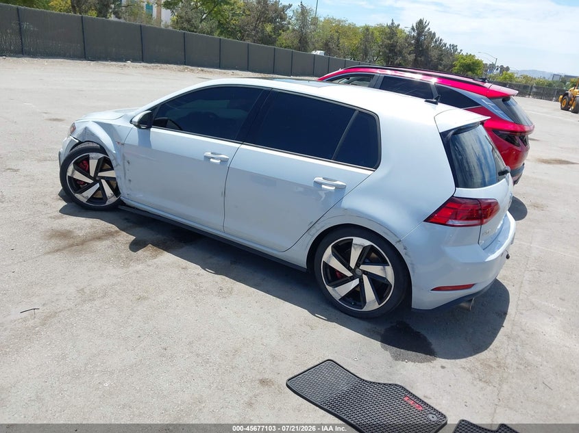 Vin: 3vw547au4jm290808, lot: 46175703, volkswagen golf gti 2.0t autobahn/2.0t s/2.0t se 20183
