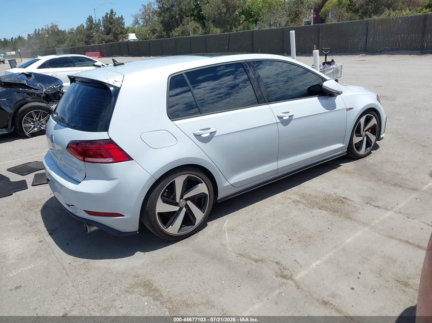 Vin: 3vw547au4jm290808, lot: 46175703, volkswagen golf gti 2.0t autobahn/2.0t s/2.0t se 20184