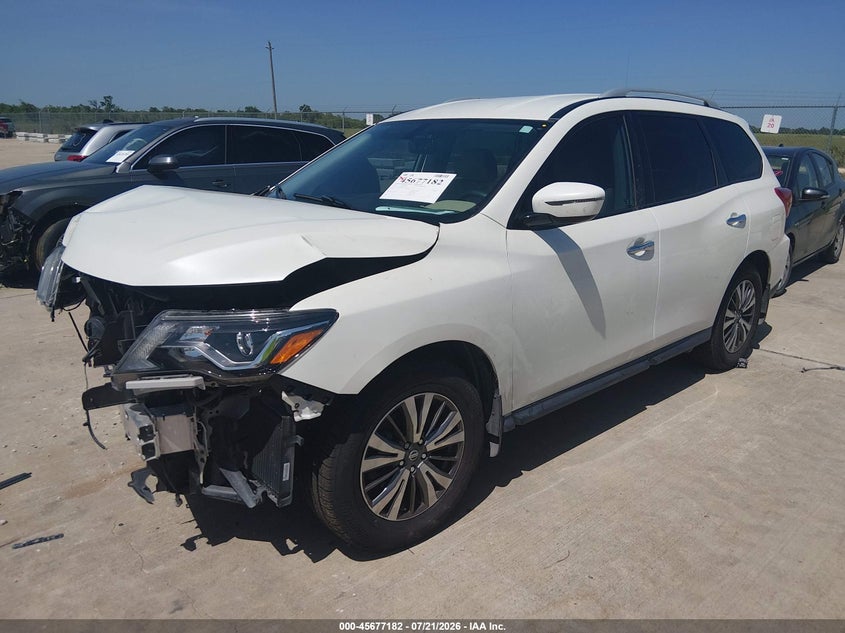 2017 Nissan Pathfinder, Удар спереди, IAAI, VIN 5N1DR2MN0HC646590 — фото 2