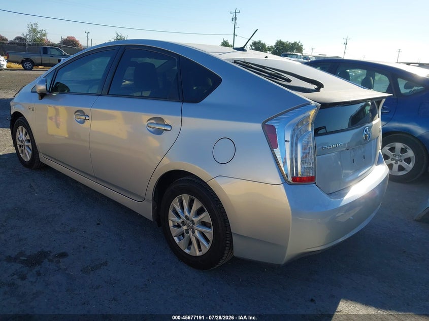 Vin: jtdkn3dp0c3027303, lot: 46175791, toyota prius plug-in 20123