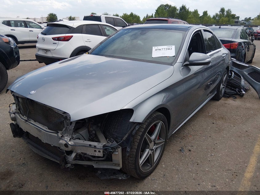 Vin: 55swf6gb3fu003583, lot: 46175802, mercedes-benz c 400 4matic 20152