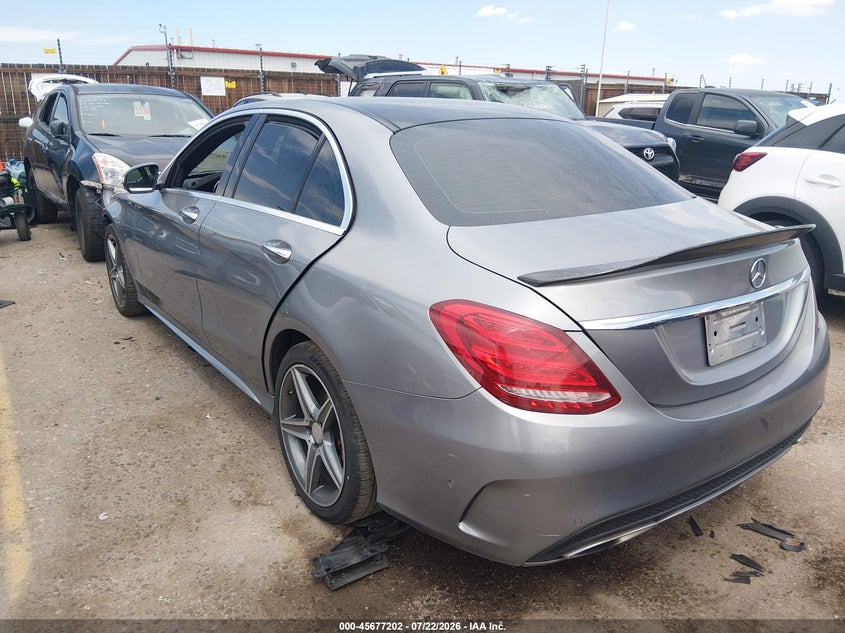 Vin: 55swf6gb3fu003583, lot: 46175802, mercedes-benz c 400 4matic 20153