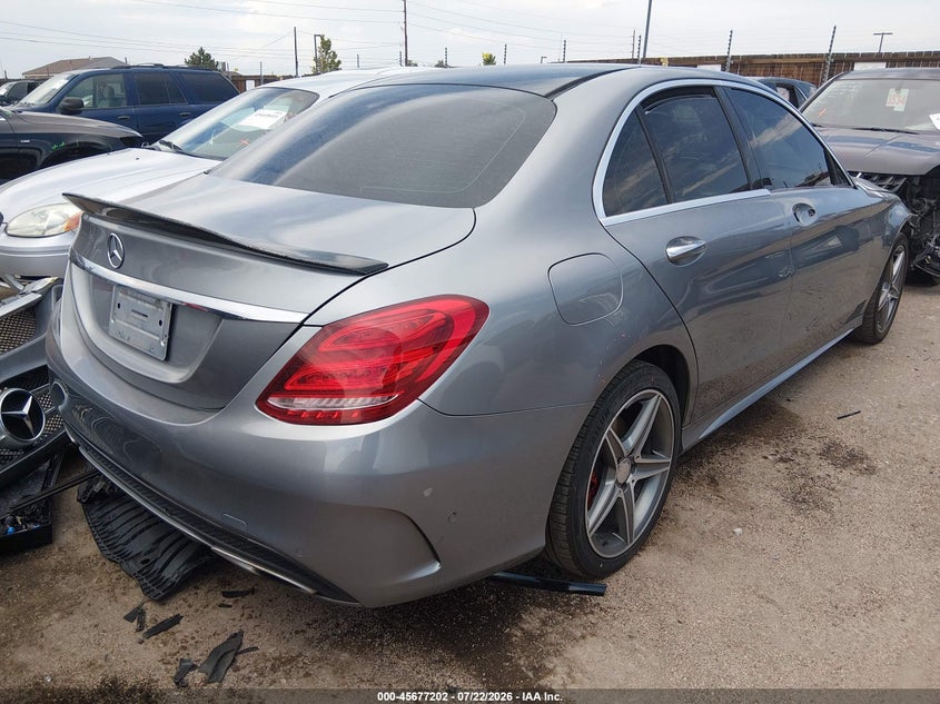 Vin: 55swf6gb3fu003583, lot: 46175802, mercedes-benz c 400 4matic 20154