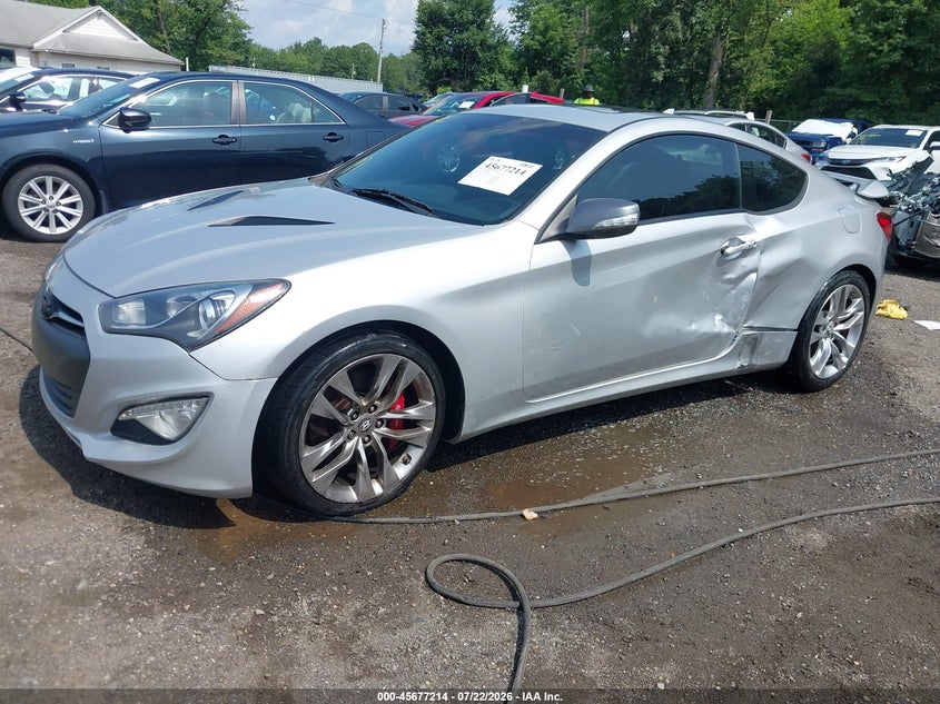 2015 Hyundai Genesis 3.8 Ultimate, Левый бок, IAAI, VIN KMHHU6KJXFU126170 — фото 2