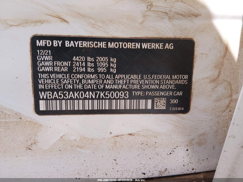 2022 BMW 2ER SEDAN 2.0L I-4 DI, DOHC, VVT, TURBO, 228HP