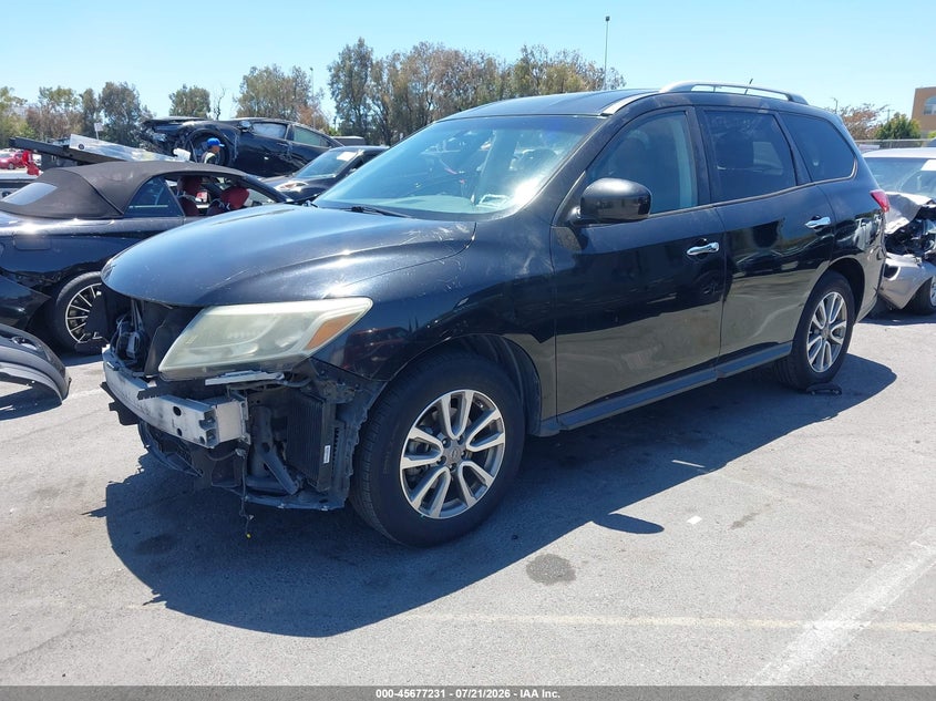 2015 Nissan Pathfinder, Right Side, IAAI, VIN 5N1AR2MN9FC696730 — photo 2