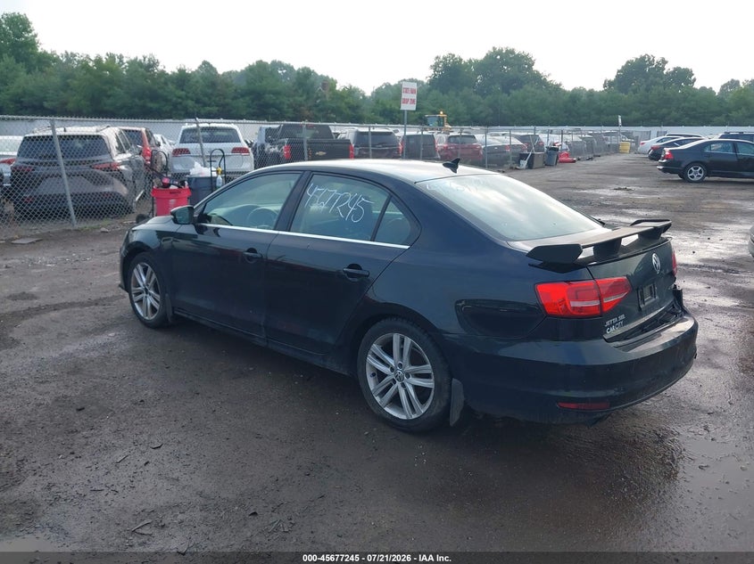 2015 VOLKSWAGEN JETTA auction photo 3