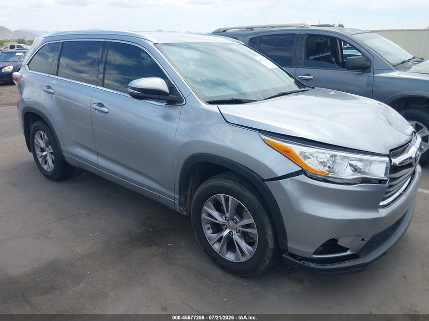 2014 Toyota Highlander Xle V6 VIN: 5TDJKRFH7ES007659 Lot: 45677259