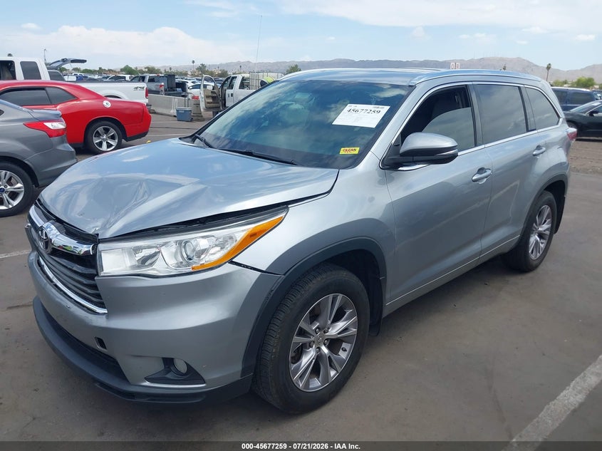 2014 Toyota Highlander Xle V6 VIN: 5TDJKRFH7ES007659 Lot: 45677259