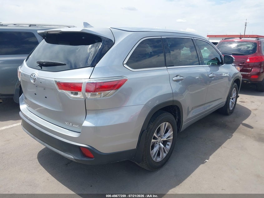 2014 Toyota Highlander Xle V6 VIN: 5TDJKRFH7ES007659 Lot: 45677259