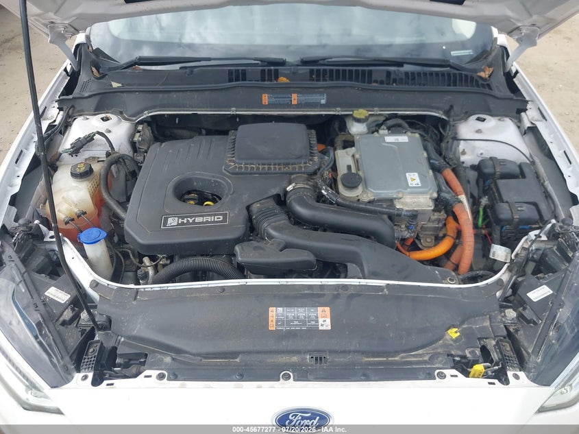 2019 Ford Fusion Hybrid Sel VIN: 3FA6P0MU7KR153311 Lot: 45677277