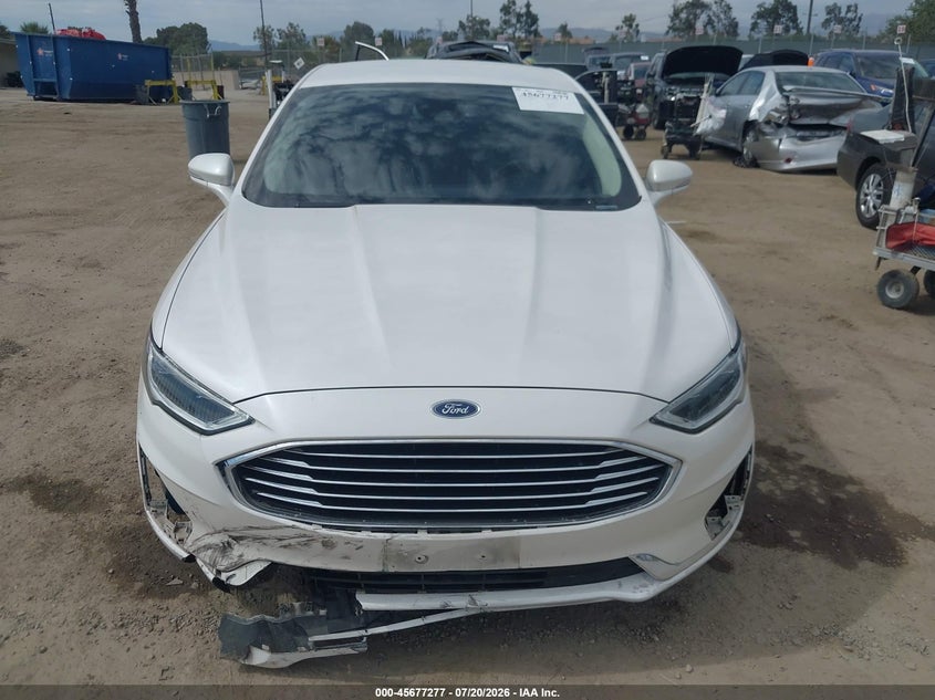 2019 Ford Fusion Hybrid Sel VIN: 3FA6P0MU7KR153311 Lot: 45677277