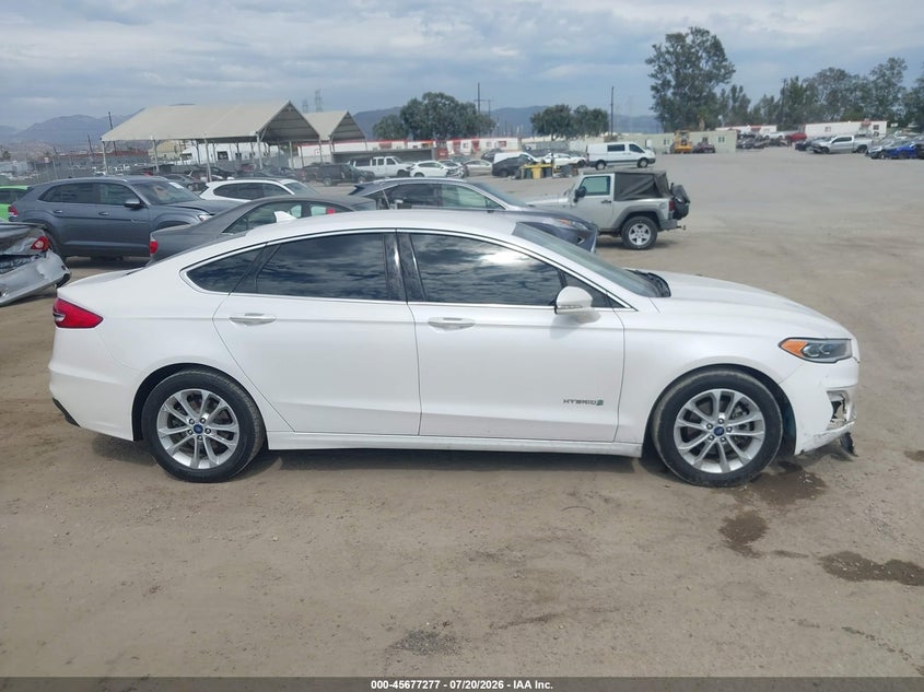 2019 Ford Fusion Hybrid Sel VIN: 3FA6P0MU7KR153311 Lot: 45677277
