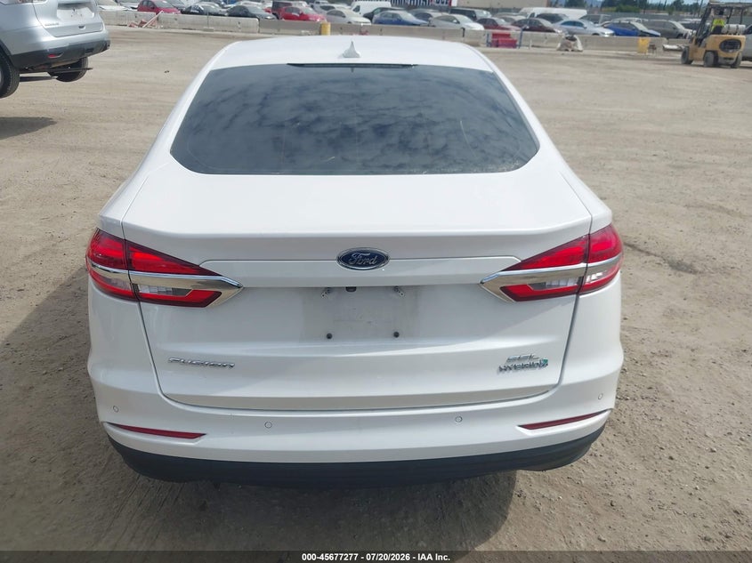 2019 Ford Fusion Hybrid Sel VIN: 3FA6P0MU7KR153311 Lot: 45677277