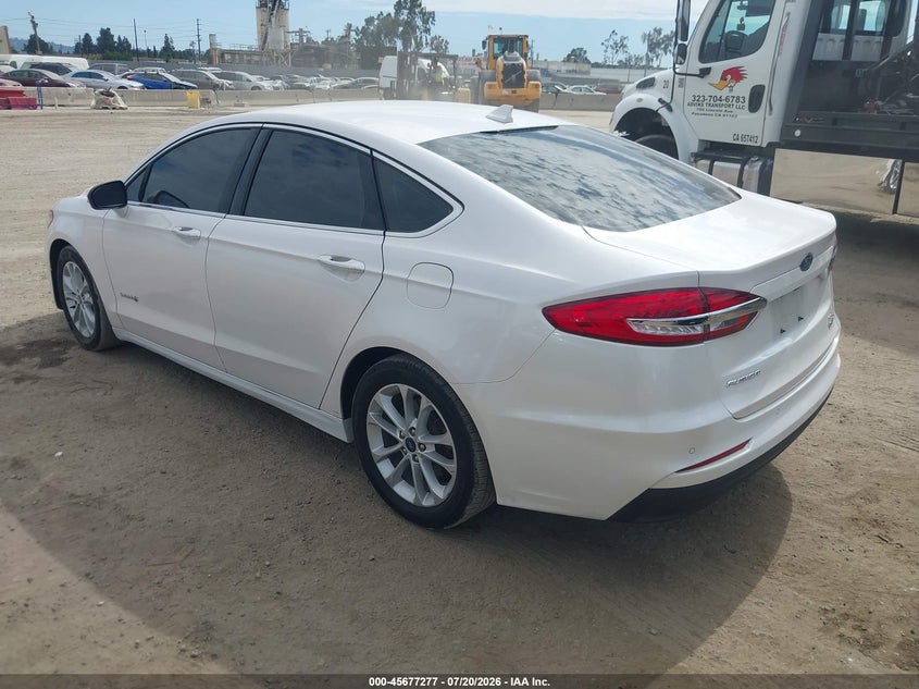 2019 Ford Fusion Hybrid Sel VIN: 3FA6P0MU7KR153311 Lot: 45677277