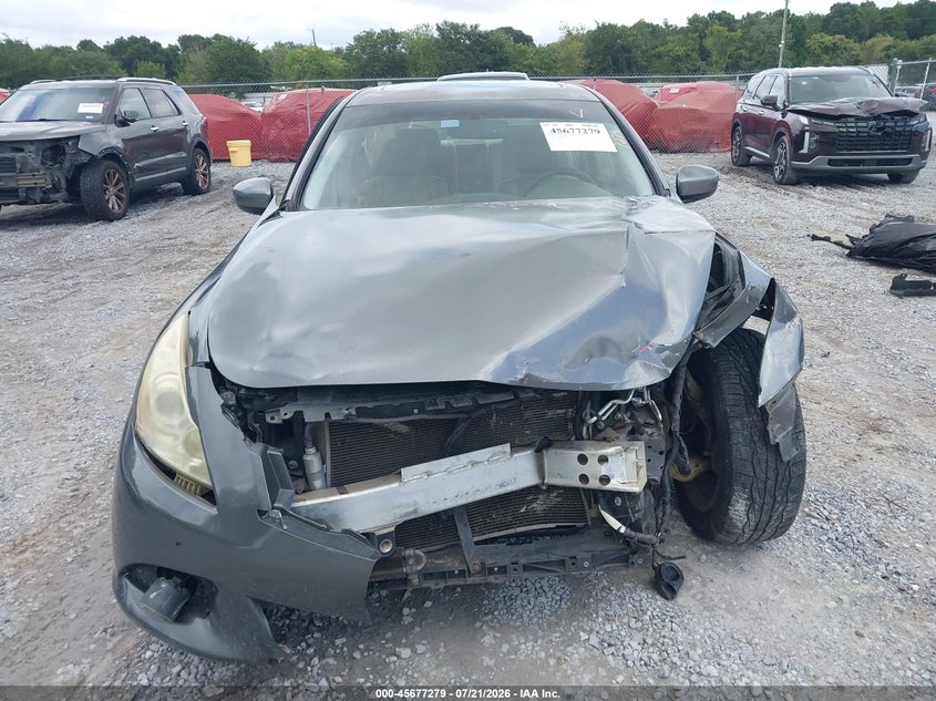 2013 Infiniti G37X VIN: JN1CV6AR8DM750424 Lot: 45677279