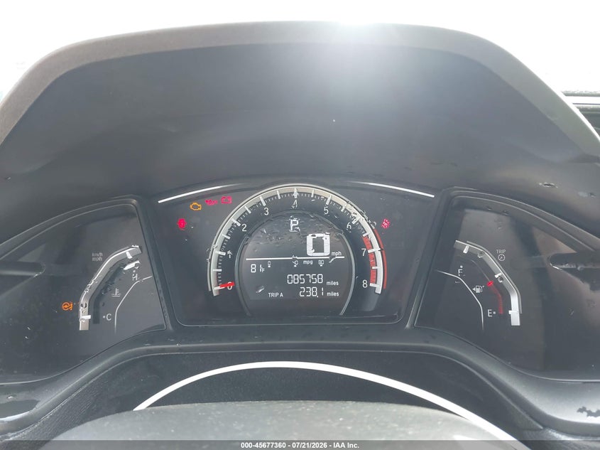 2018 Honda Civic Lx VIN: SHHFK7H27JU411500 Lot: 45677360