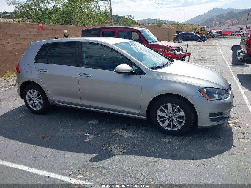 2016 Volkswagen Golf Tsi S 4-Door VIN: 3VW217AU7GM010691 Lot: 45677386
