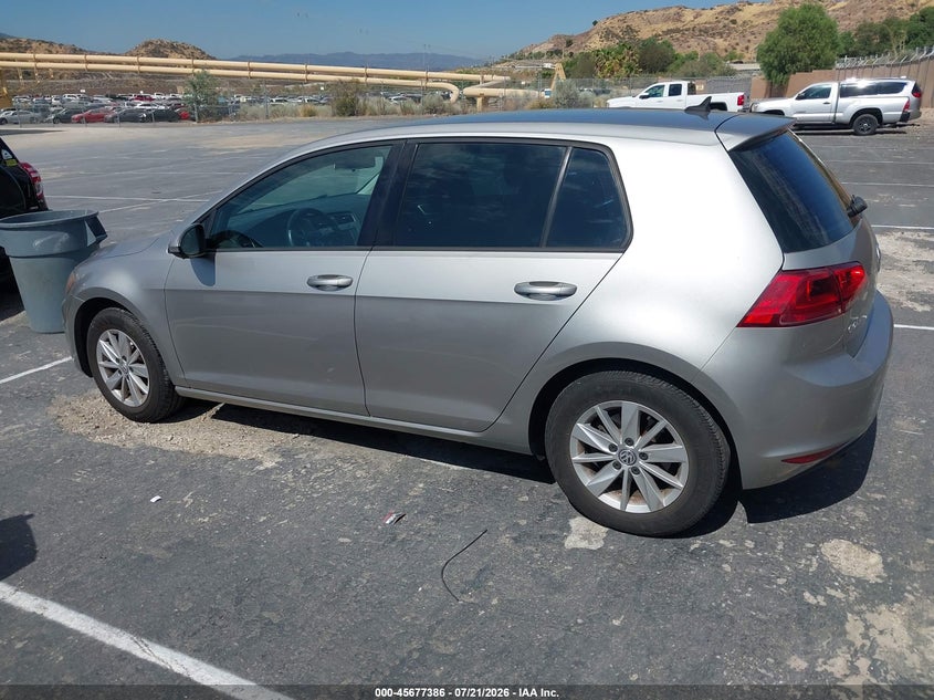 2016 Volkswagen Golf Tsi S 4-Door VIN: 3VW217AU7GM010691 Lot: 45677386