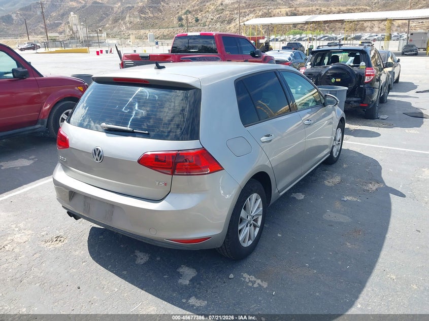 VOLKSWAGEN GOLF 2016 VIN 3VW217AU7GM010691