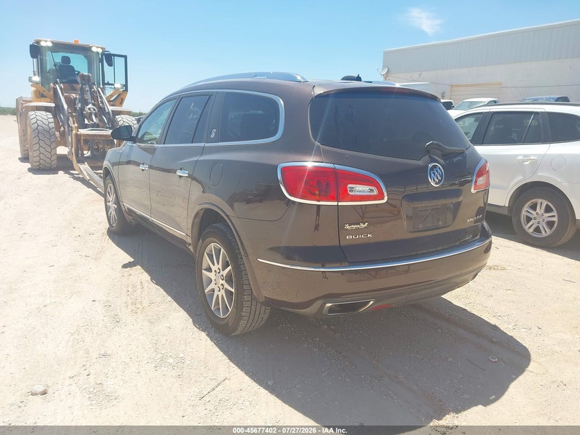 Vin: 5gakrbkd9gj236095, lot: 46176002, buick enclave leather 20163