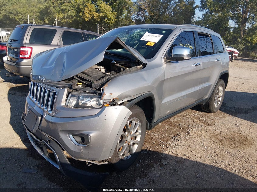 2015 Jeep Grand Cherokee, Удар спереду, IAAI, VIN 1C4RJFBG6FC762886 — фото 2
