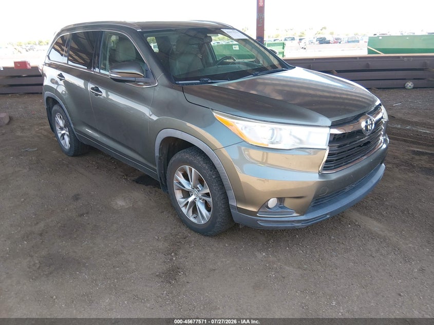 Vin: 5tdjkrfh1es018480, lot: 46176171, toyota highlander xle v6 2014 img_1