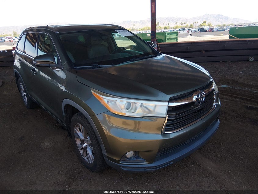 2014 TOYOTA HIGHLANDER VIN 5TDJKRFH1ES018480 nuotrauka 6