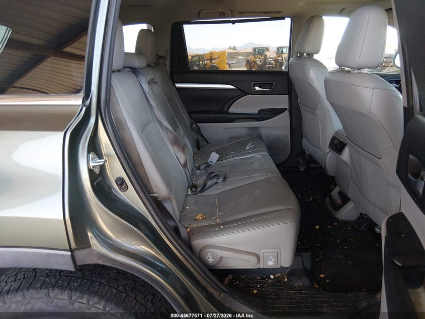 2014 TOYOTA HIGHLANDER VIN 5TDJKRFH1ES018480 nuotrauka 8