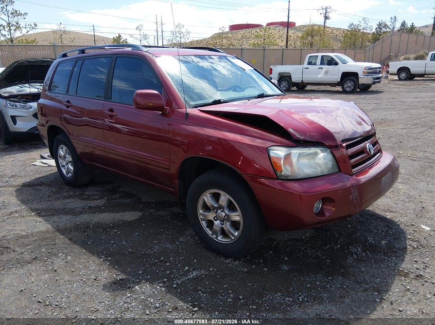 2006 Toyota Highlander V6 VIN: JTEEP21A960180426 Lot: 45677593