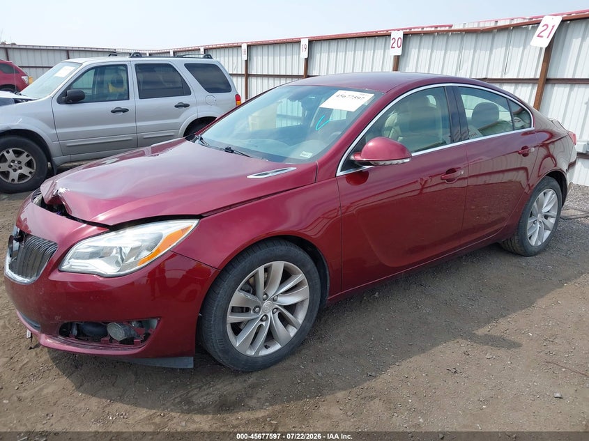 Vin: 2g4gk5ex5g9161144, lot: 46176197, buick regal turbo 20162