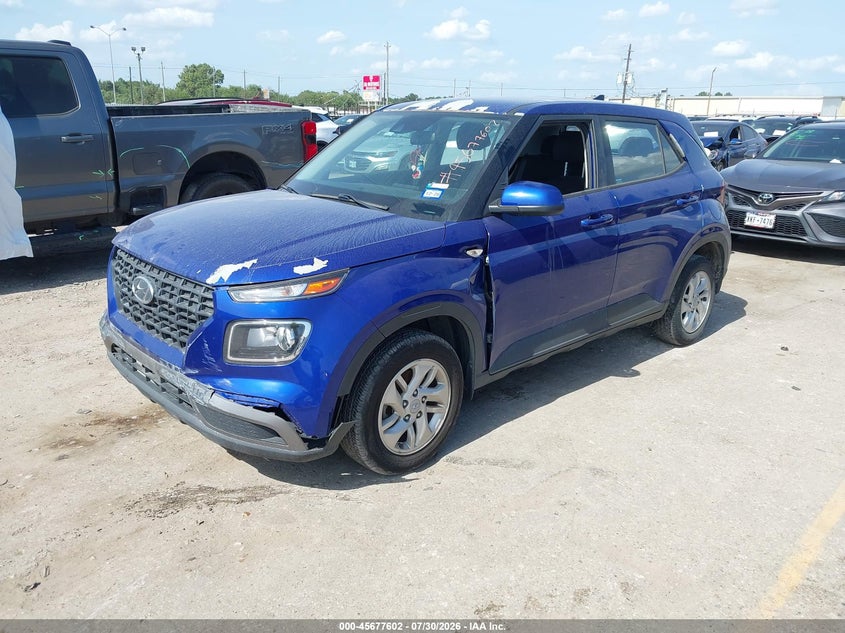 Vin: kmhrb8a32nu208109, lot: 46176202, hyundai venue se 20222