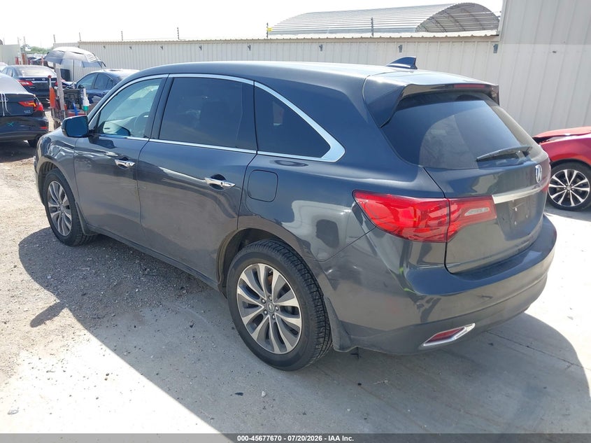 2016 Acura Mdx Technology Entertainment Packages/Technology, Entertainment Acurawatch Plus Packages VIN: 5FRYD4H63GB040218 Lot: 45677670