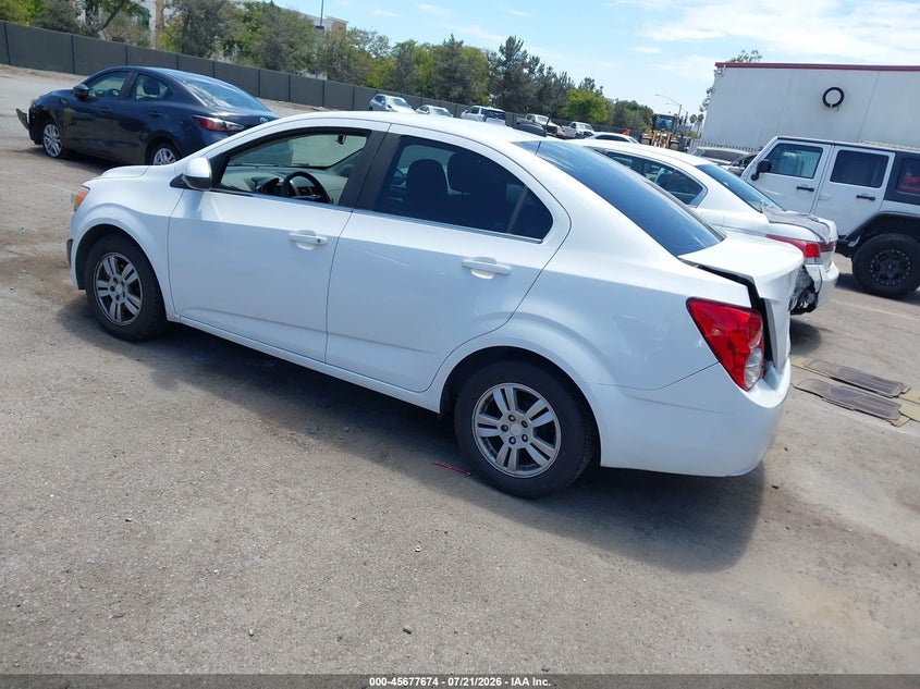Vin: 1g1jc5sg3g4141059, lot: 46176274, chevrolet sonic lt auto 20163