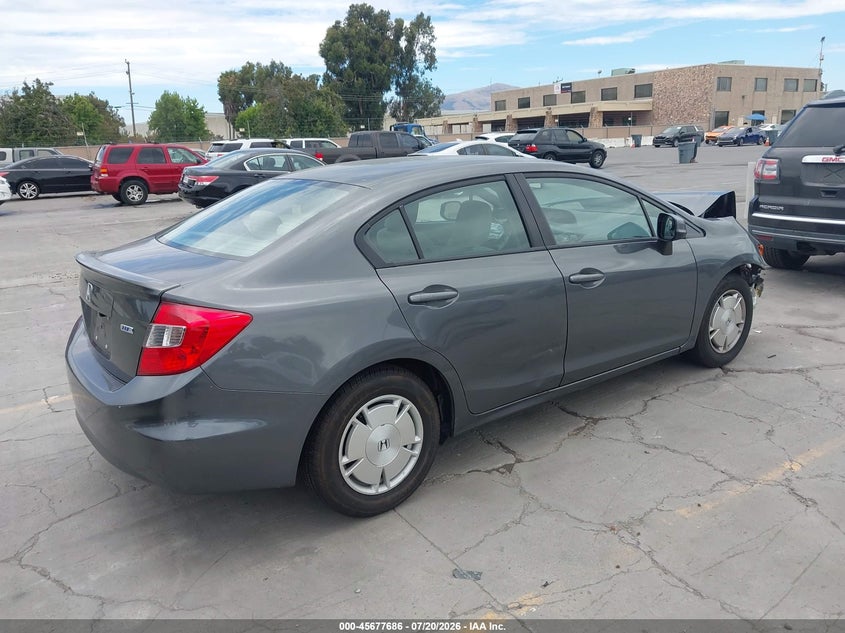 2012 HONDA CIVIC auction photo 4
