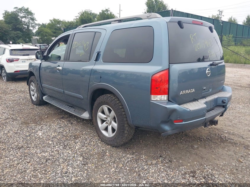 Vin: 5n1ba0nd5bn609524, lot: 46176369, nissan armada sv 20113