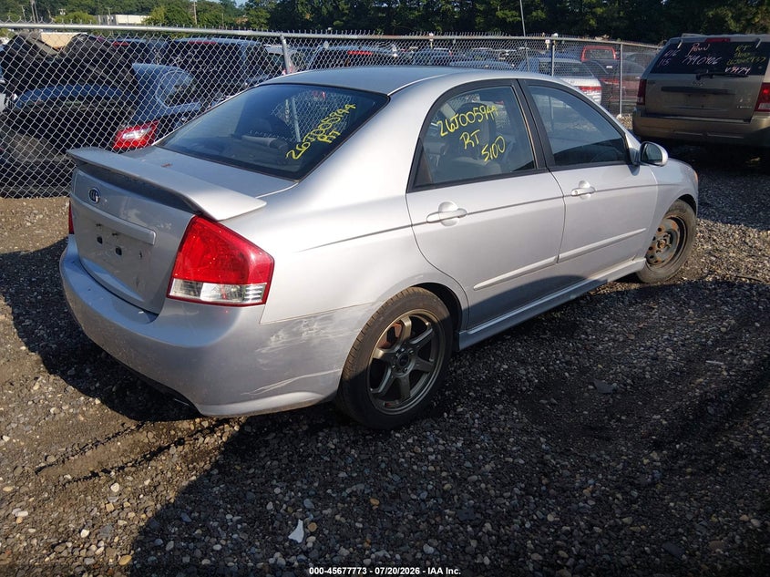 2007 Kia Spectra Sx VIN: KNAFE122275005713 Lot: 45677773
