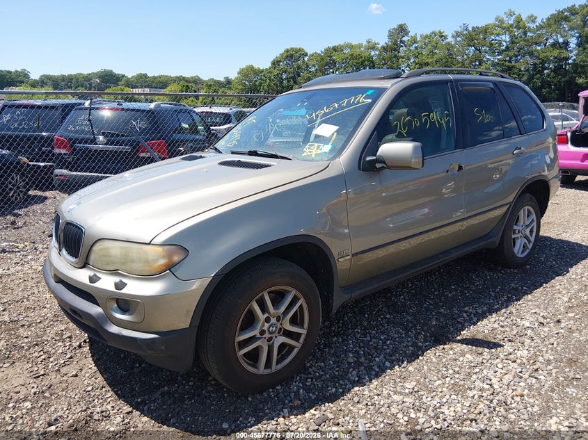 2005 BMW X5 3.0I VIN: 5UXFA13585LY05902 Lot: 45677776