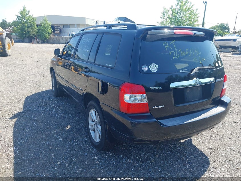 2007 Toyota Highlander Hybrid Limited V6 VIN: JTEEW21A170046238 Lot: 45677780